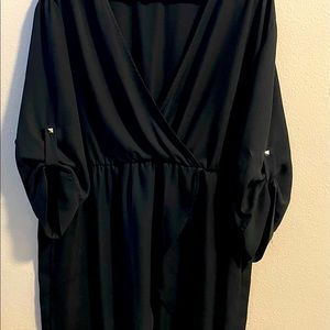 Black High low dress